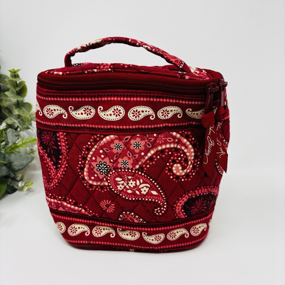 Vera Bradley Mesa Red Lunch Bunch Small Insulated Lunch Bag Retired Vintage